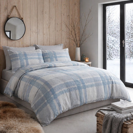 Verbier Brushed Cotton Flannelette Duvet Cover Set 1