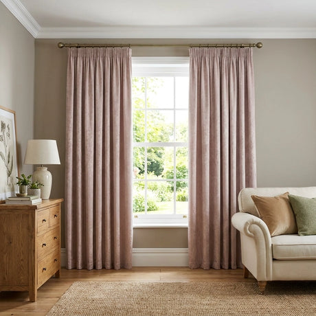 Galaxy Dim Out Woven Thermal Pencil Pleat Curtains 22