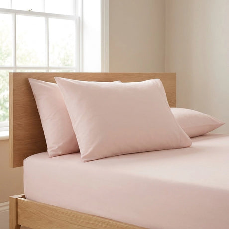 Plain Dye Polycotton Housewife Pillowcases Pair 1