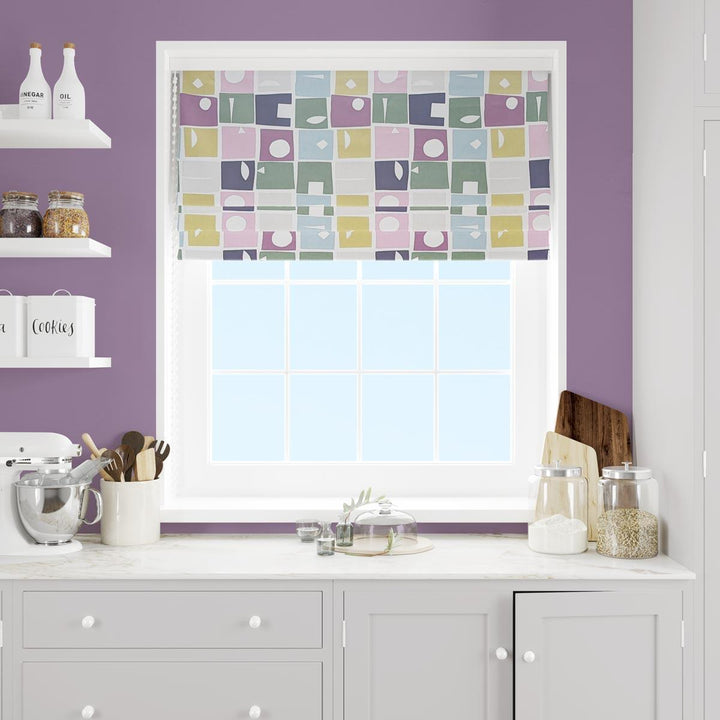 Bonnie Violet Made To Measure Roman Blind - Ideal