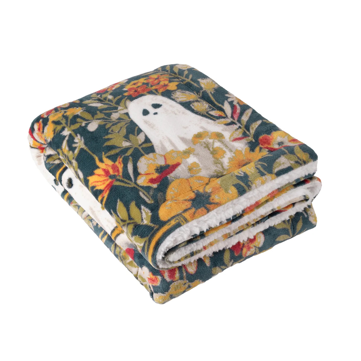 Bootanical Sherpa Fleece Throw Multicolour 130 x 180cm - image 2