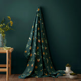 Botanical Mushrooms Green Throw Blanket 120 x 150cm - main product image