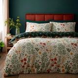 Botanical Mushrooms Natural Easy Care Duvet Cover Set - main product image