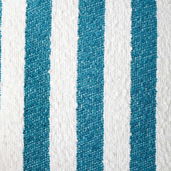 Boucle Stripe Teal Cushion Cover - Ideal