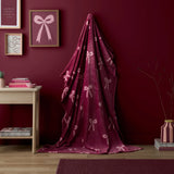 Bows Berry Throw Blanket 120 x 150cm - main product image