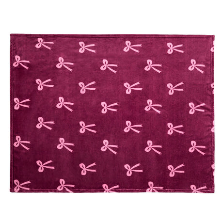 Bows Berry Throw Blanket 120 x 150cm - product image 3