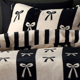 Bows Monochrome Easy Care Duvet Cover Set - product image 2