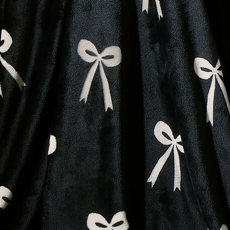 Bows Monochrome Throw Blanket 120 x 150cm - product image 4