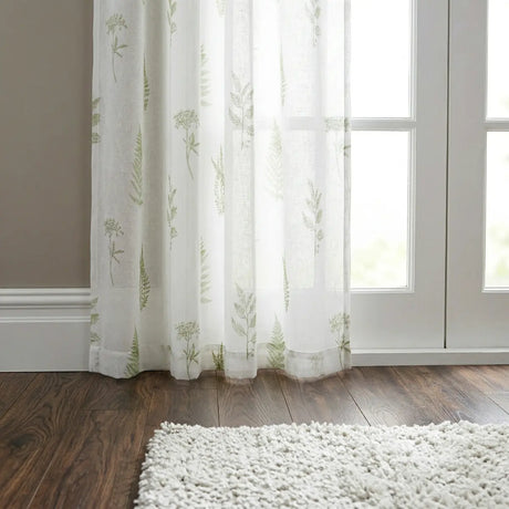 Bracken Printed Slot Top Voile Curtain Panel 3