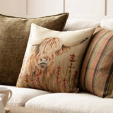 Bramble Highland Cow Cushion Cover or Filled Cushion 43cm x 43cm - additional product view 1