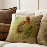 Bramble Pheasant Cushion Cover or Filled Cushion 43cm x 43cm - additional product view 1