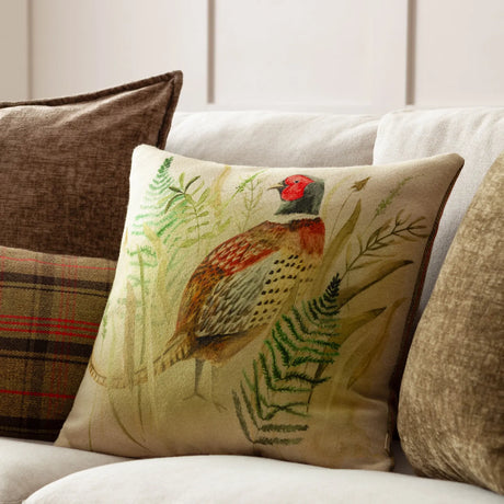 Bramble Pheasant Cushion Cover or Filled Cushion 43cm x 43cm - additional product view 1