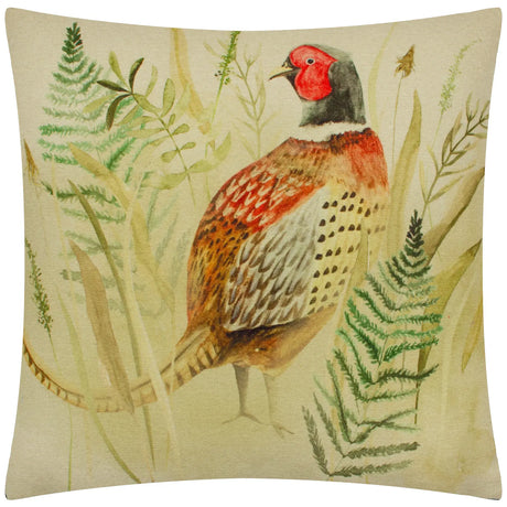 Bramble Pheasant Cushion Cover or Filled Cushion 43cm x 43cm - additional product view 2