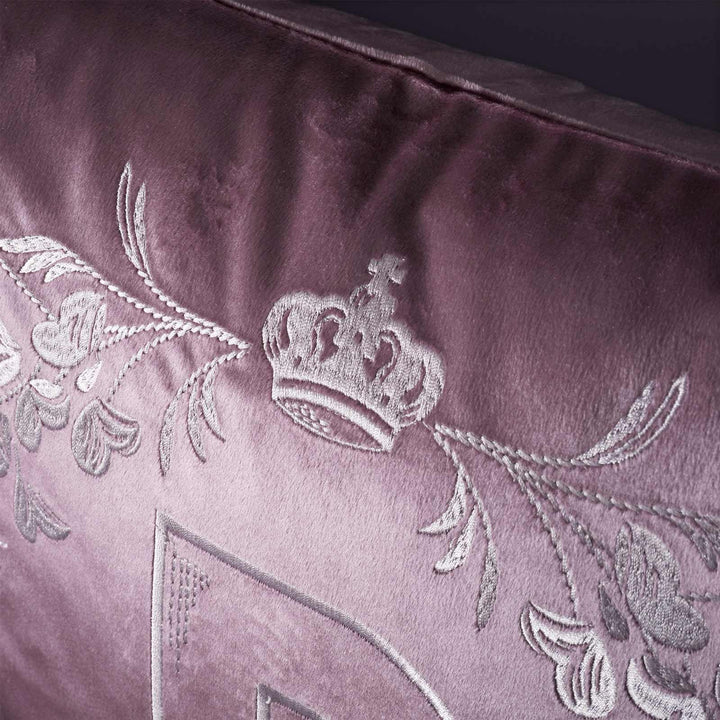 Bridgerton Regency Crown Lilac Cushion Cover 18" x 18" - Ideal