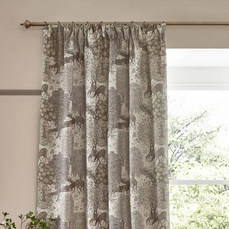 Brook Linen Thermal Blackout Dimout Pencil Pleat Curtains - additional product view 2