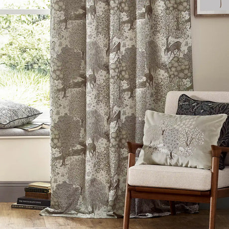 Brook Linen Thermal Blackout Dimout Pencil Pleat Curtains - additional product view 3