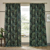 Brook Forest Green Thermal Blackout Dimout Pencil Pleat Curtains - additional product view 6