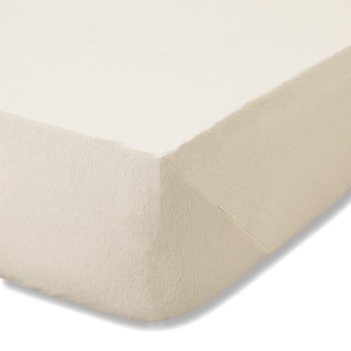 Brushed Cotton Fitted Sheet Cream - Ideal
