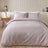 Catherine Lansfield Brushed Stripe Cotton Reversible Super King Duvet Cover Set with Pillowcases Blush Pink
