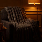 Luxury Fur 3D Throw Blanket 150 x 200cm by Rapport Home 4