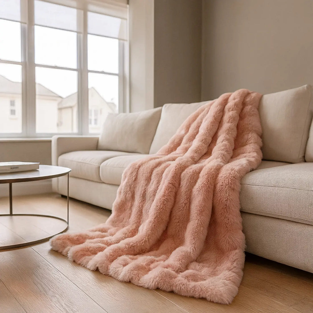 Luxury Fur 3D Pink Throw Blanket 150cm x 200cm