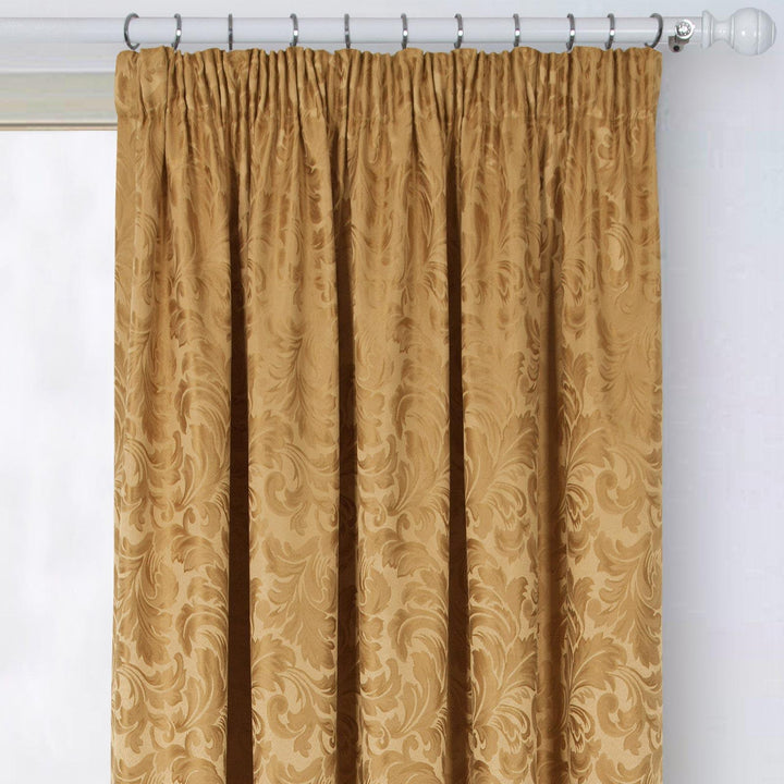 Buckingham Jacquard Door Curtain Gold - Ideal