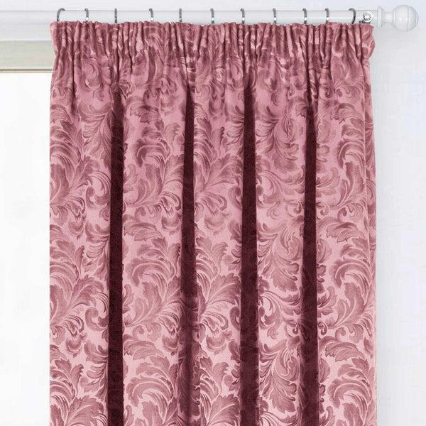 Buckingham Jacquard Door Curtain Pink - Ideal
