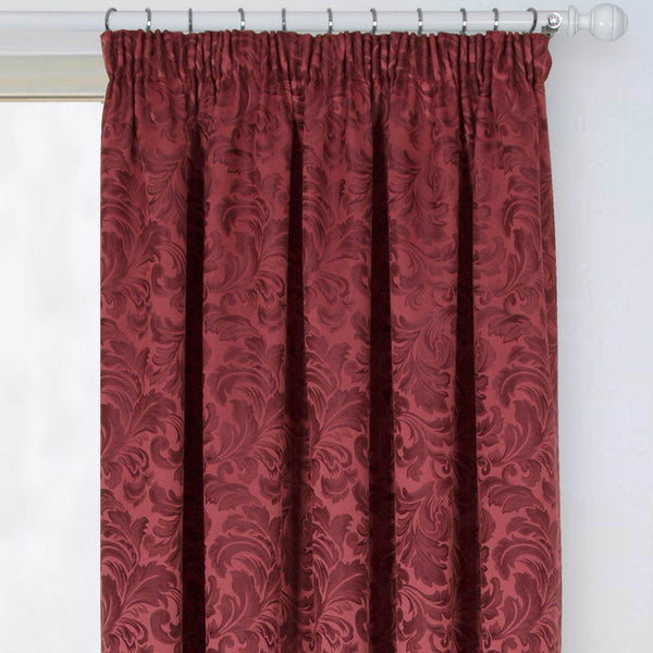 Buckingham Jacquard Door Curtain Wine - Ideal
