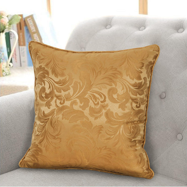 Buckingham Jacquard Gold Cushion Cover 17" x 17" - Ideal