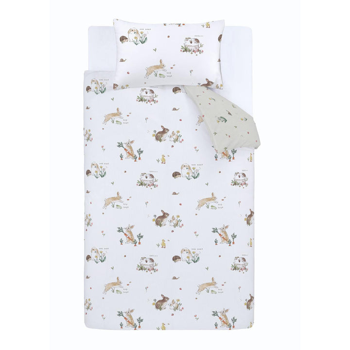 Bunny Rabbit Friends 100% Cotton Duvet Cover Set - Ideal