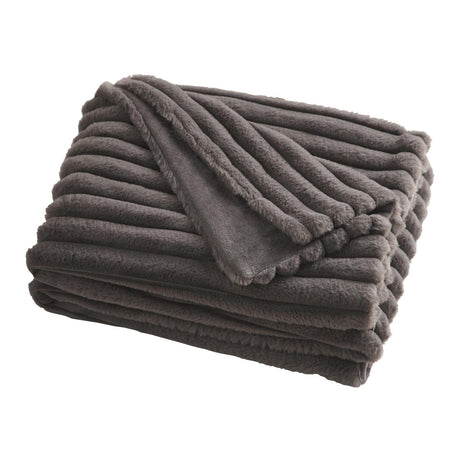 Morritz Faux Fur Throw Blanket 130cm x 180cm by Appletree Hygge