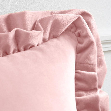 So Soft Velvet Touch Double Frill Cushion 17" x 17" (43cm x 43cm) by Catherine Lansfield