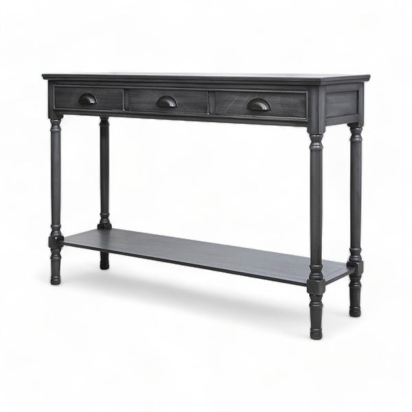 Braemar Grey Wood Wide Console Table