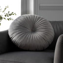 Pleated Round Button Cushion by Catherine Lansfield
