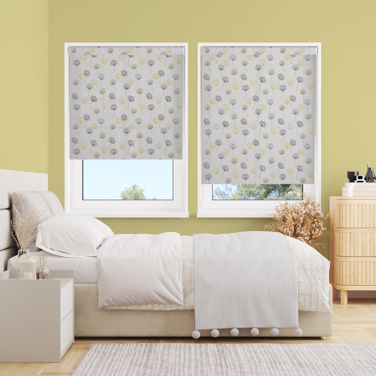 Calista Citrus Dim Out Made to Measure Roller Blind by Decora