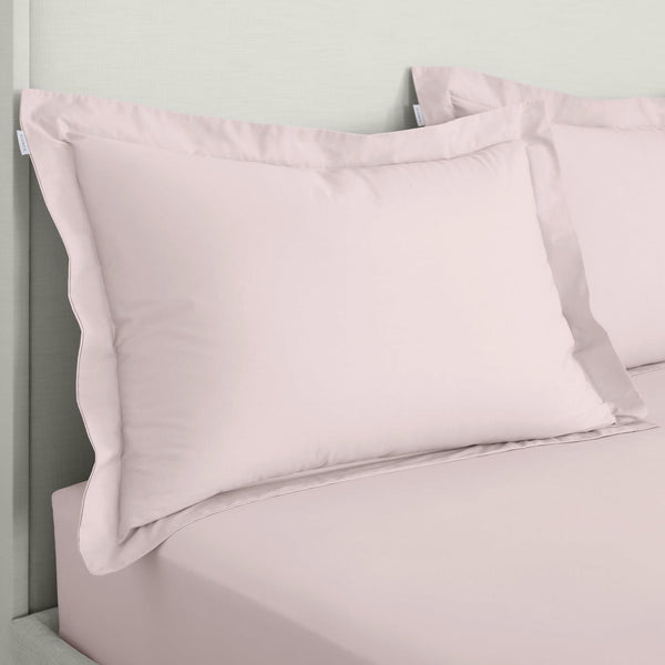 200TC Cotton Percale Oxford Pillowcases Blush