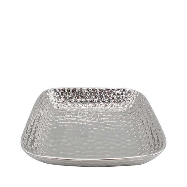 Ceramic Dish Silver 29cm