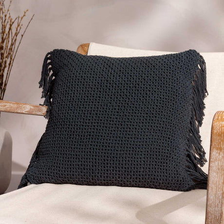 Nimble Fringed Cotton Cushion Cover 18" x 18" by Yard