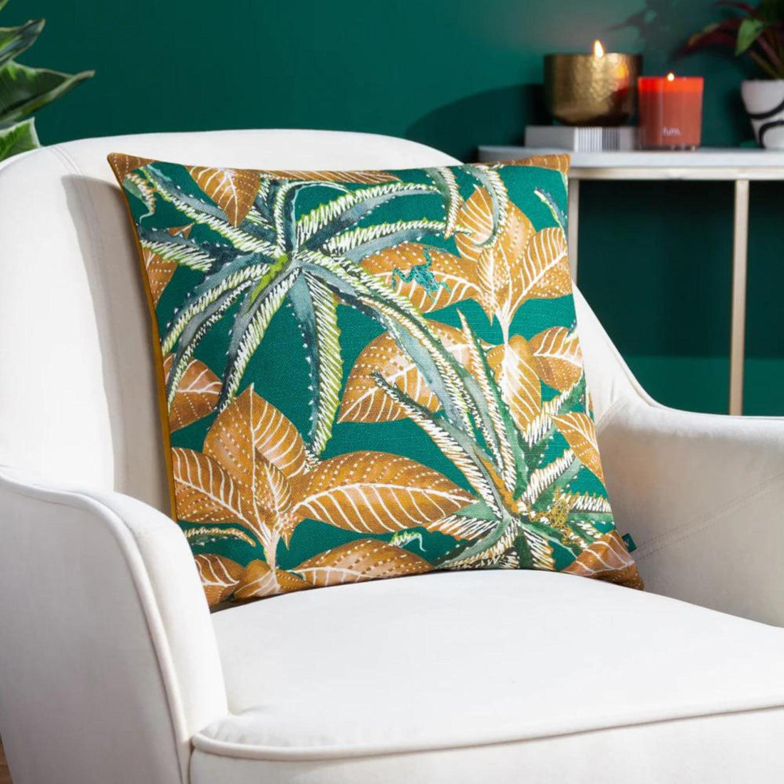 Ebon Wilds Jahi Velvet Cushion Cover 43cm x 43cm
