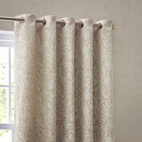 Bali Jacquard Leaf Eyelet Curtains by Wylder Nature