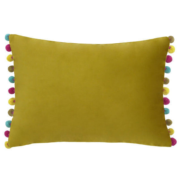 Fiesta Velvet Cushion Bamboo + Multicolour
