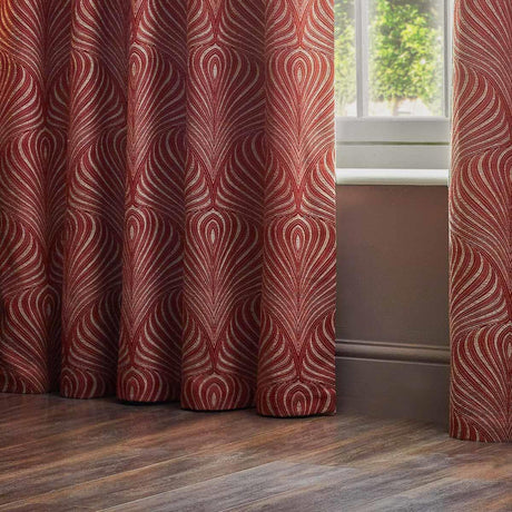 Gatsby Jacquard Lined Eyelet Curtains by Paoletti
