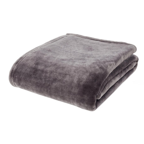 Raschel Velvet Touch Throw Blanket by Catherine Lansfield