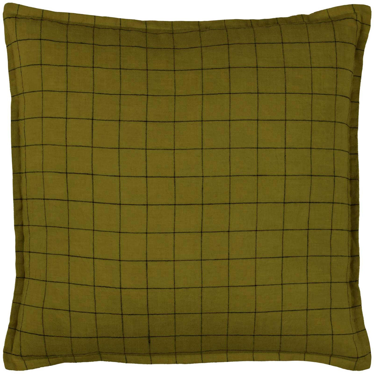 Linen Grid Check Cushion Cover 20" x 20" (50cm x 50cm) by Yard