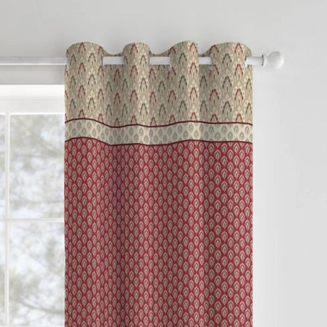 Kashmir Paisley Floral Eyelet Curtains by Catherine Lansfield