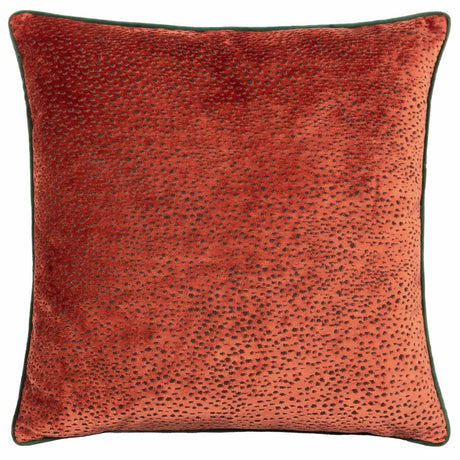 Estelle Spotted Cut Velvet Cushion Cover 18" x 18" by Paoletti
