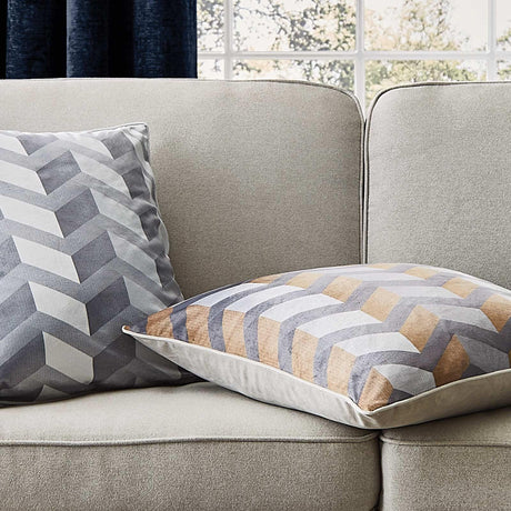 Hyperion Interiors Evander Geo Cushion Cover or Filled Cushion 55cm x 55cm 3