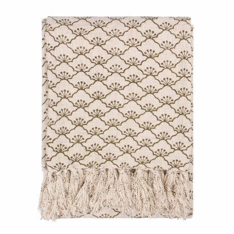 Saku Cotton Throw Blanket 130cm x 170cm by Yard
