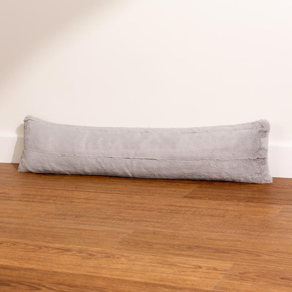 Empress Faux Fur Draught Excluder Grey