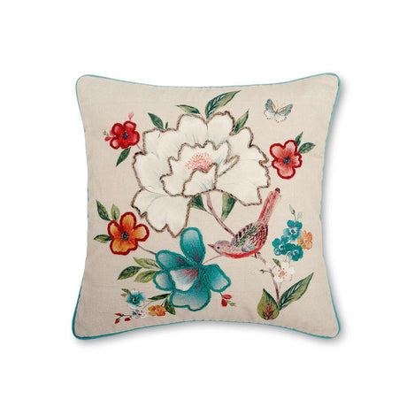 Pippa Floral Birds Cushion Cover by Catherine Lansfield